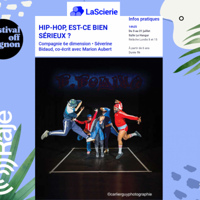 RAJE FAIT SON FESTIVAL JOUR 17 : hip-hop, est-ce bien sérieux? / Marion Aubert au micro de RAJE